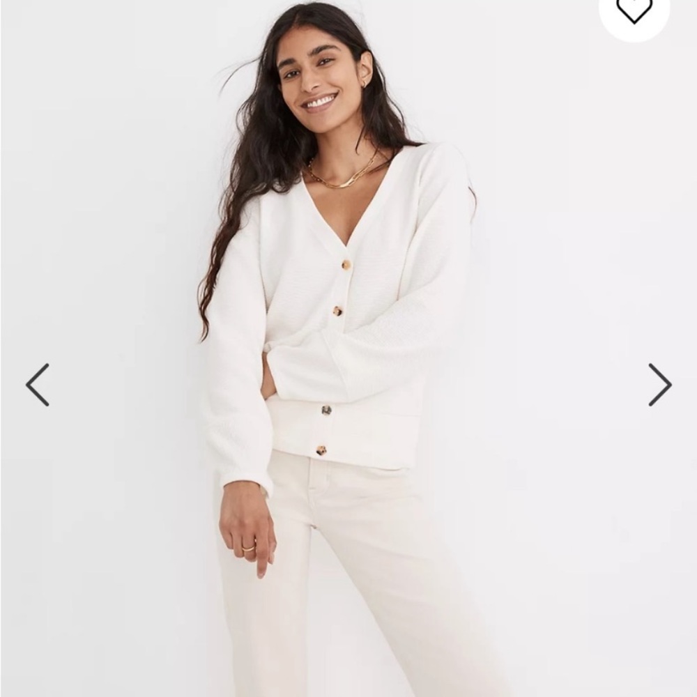 Madewell Pieced-Sleeve Cardigan